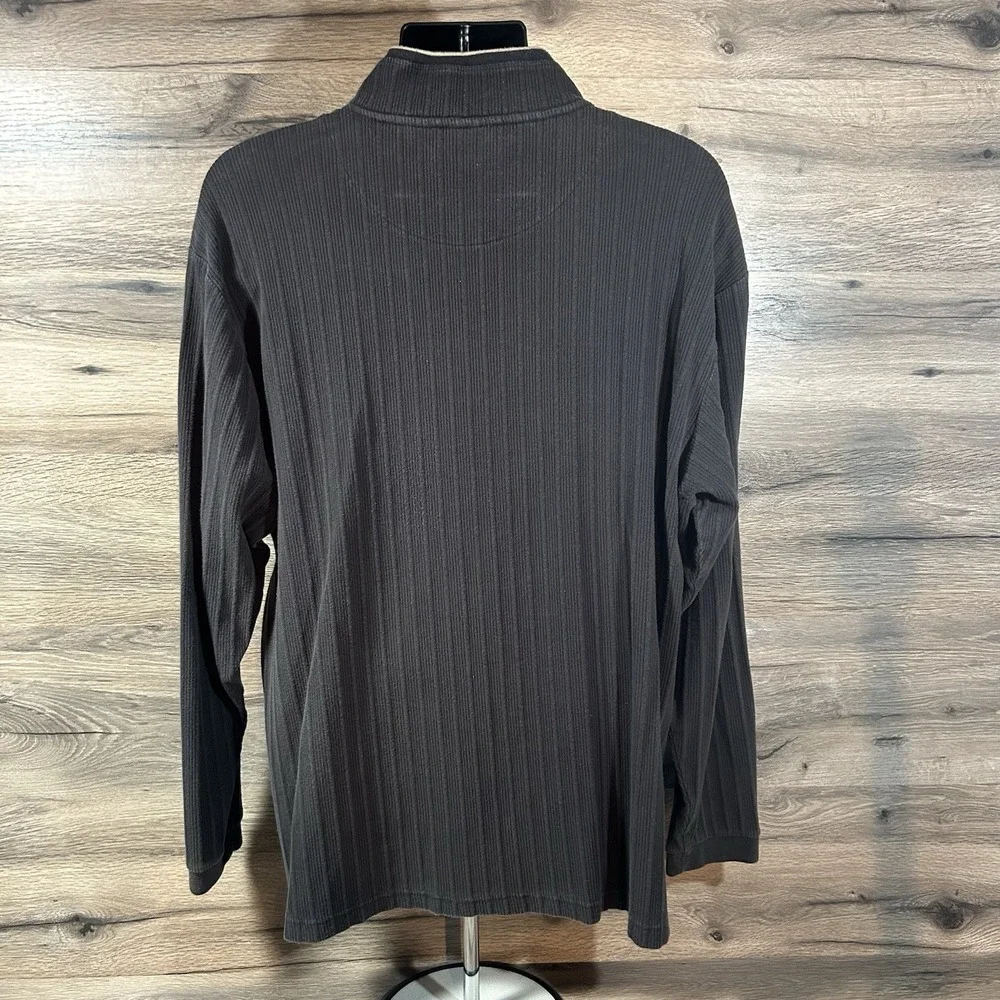 Vintage Jantzen Sweater‎ Mens XL Black 1/4 Zip